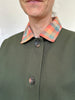 Collar Jacket - Navy + Natural Melon Collar
