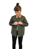 Collar Jacket - Navy + Natural Melon Collar