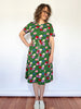 Flare Jersey Dress - Poppies