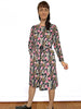 Long Sleeve Dress - Zebra Finch Black - Made to order