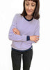 Two Tone Jumper - Lilac Stripe + Navy