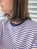 Two Tone Jumper - Lilac Stripe + Navy