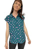 Button through Blouse - Animal Print