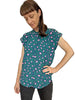 Button through Blouse - Animal Print