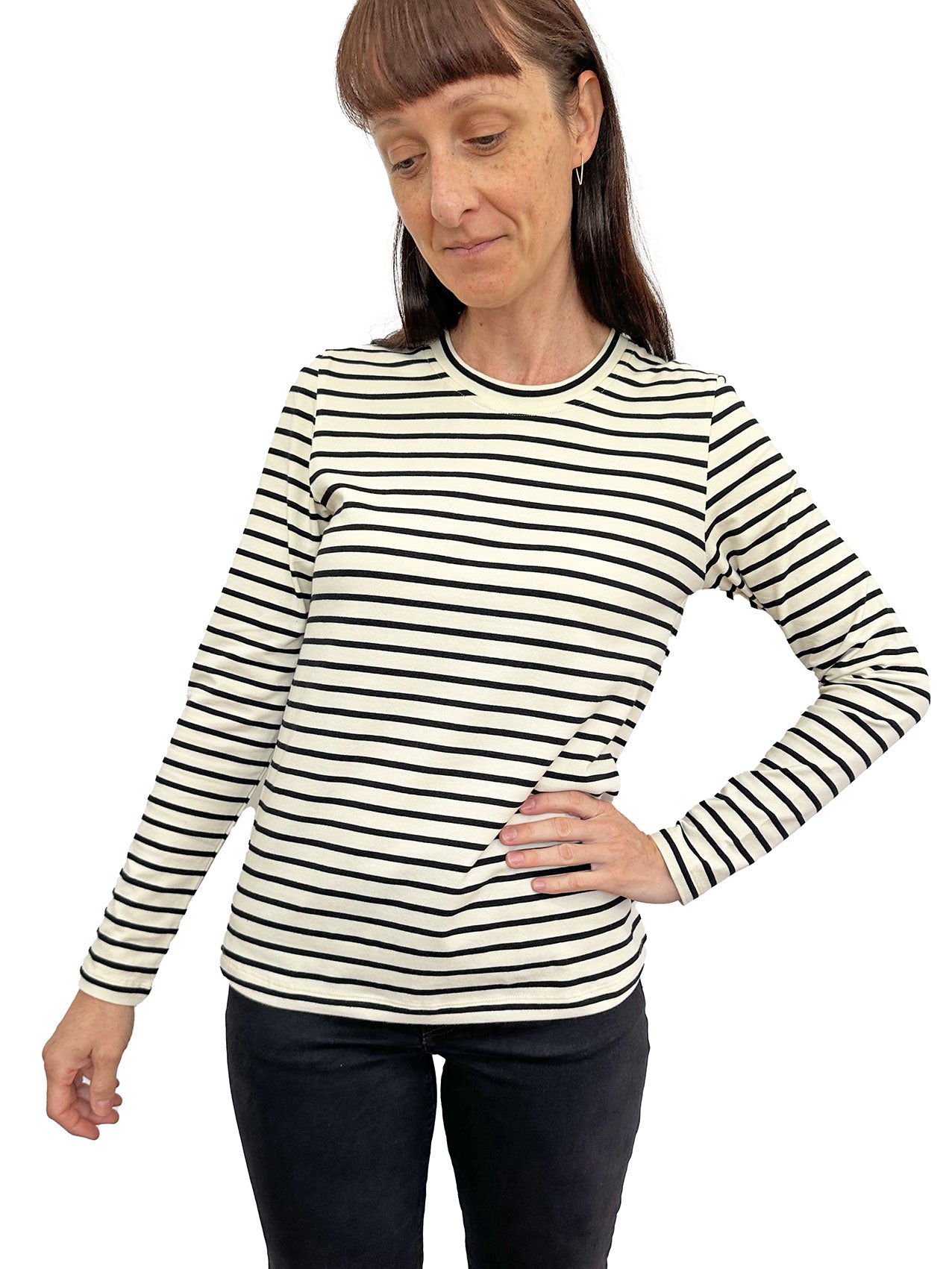 Winter Tee - Cream Black