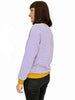 Two Tone Jumper - Lilac Stripe + Mustard