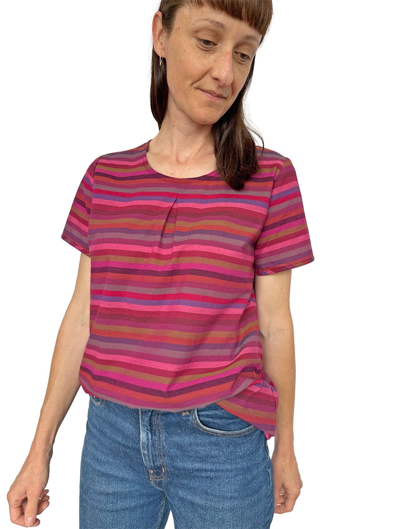 Pleat Top -Wine Tone