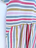 Drawstring Kimono Sleeve Dress -  Allsorts Stripe
