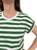 Staple Tee - Green Stripe