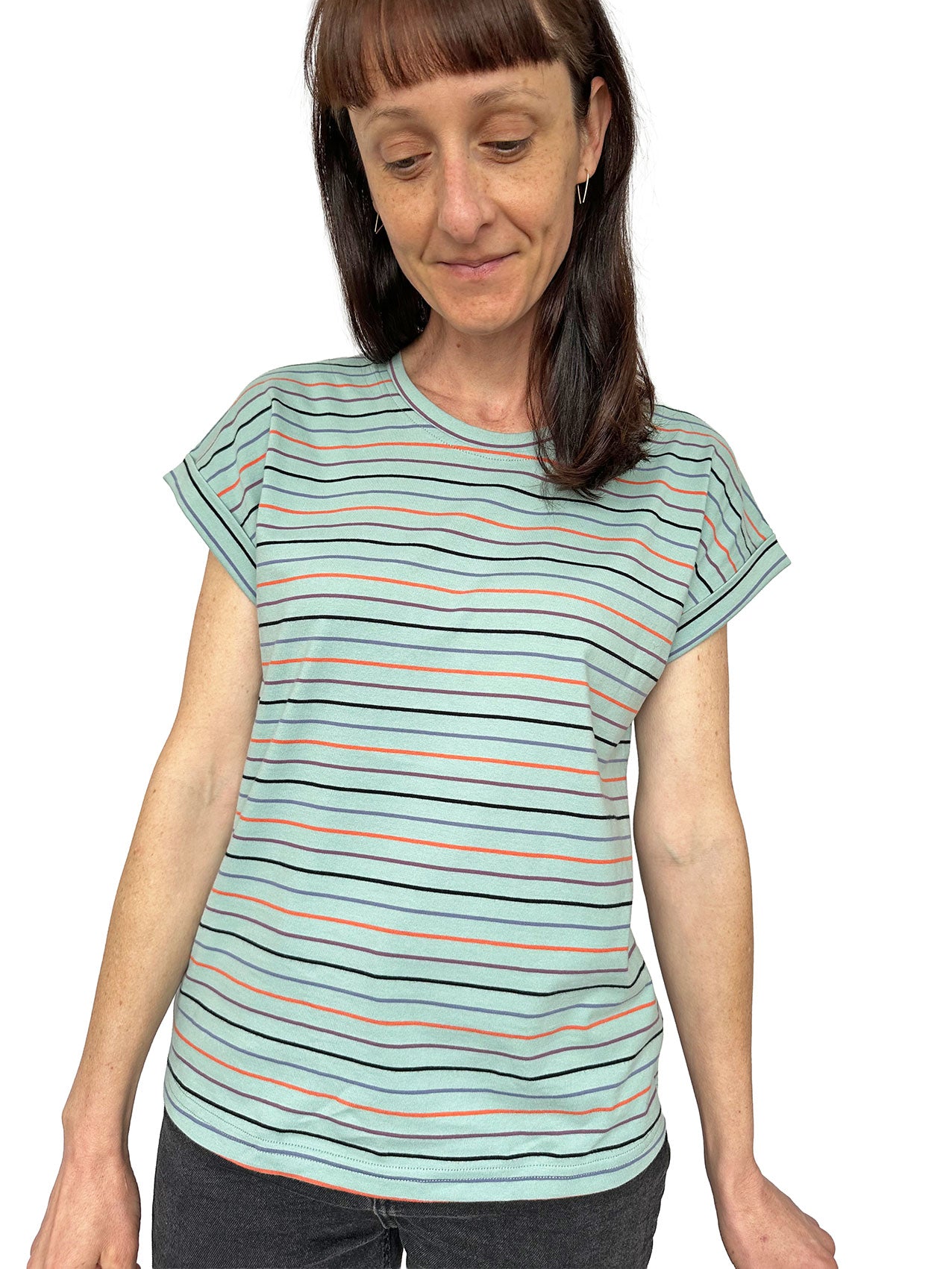 Coming Soon! Staple Tee - Seafoam Stripe
