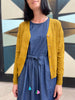 SECONDS SALE - Squiggle Cardigan - Mustard Yellow - Medium